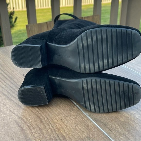 BANDOLINO Farrow Black Leather Suede Back Zip Heel - Picture 4 of 4